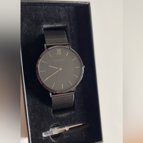 Men’s black Capitola watch - Picture 1 of 1